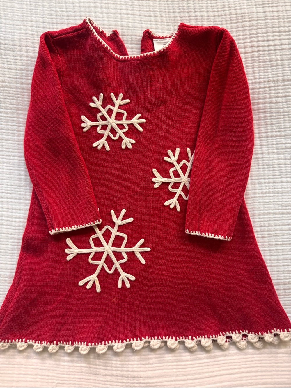 Hanna Andersson Snowflake Knit Dress - Cozy Holiday Top